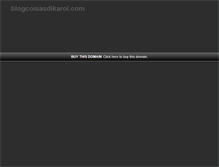 Tablet Screenshot of blogcoisasdikarol.com